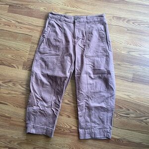 Women’s old navy barrel pants in rosewood. Size 12